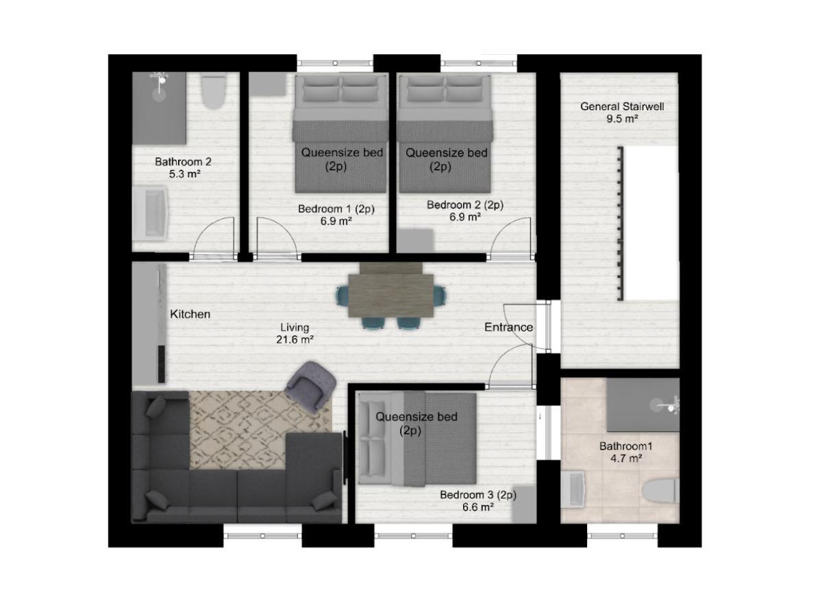 Authentic Stays - 6P-Apartment Eijsden Kültér fotó